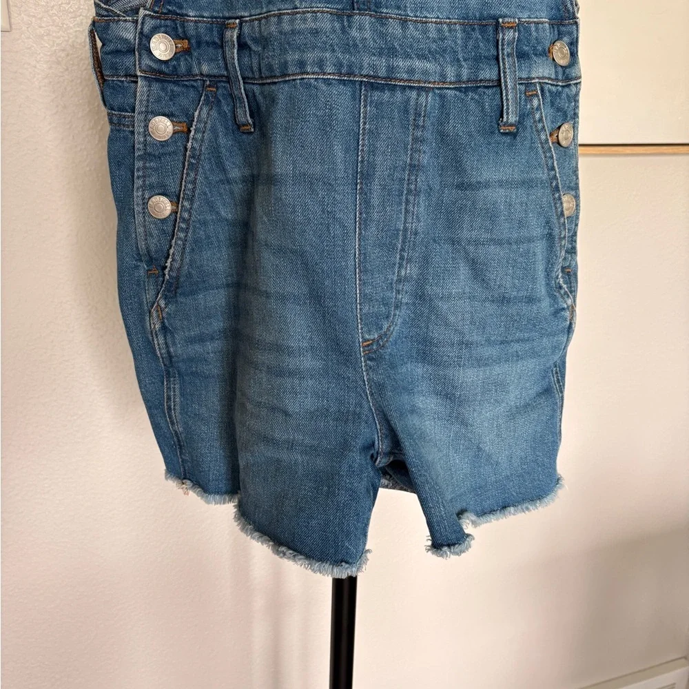 Madewell Light Blue Denim Overalls Shortalls - Picture 2 of 5